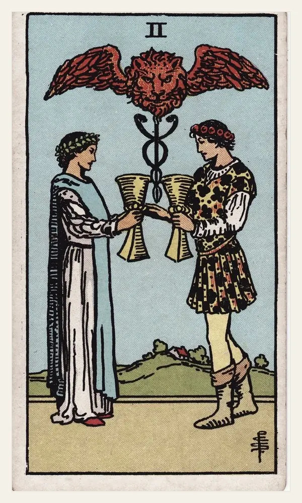 A card in the second position